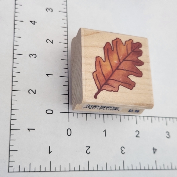 Stampabilities Fall Thanksgiving Leaf Autumn Harvest Red Orange D1168 & D1169 - Picture 6 of 8